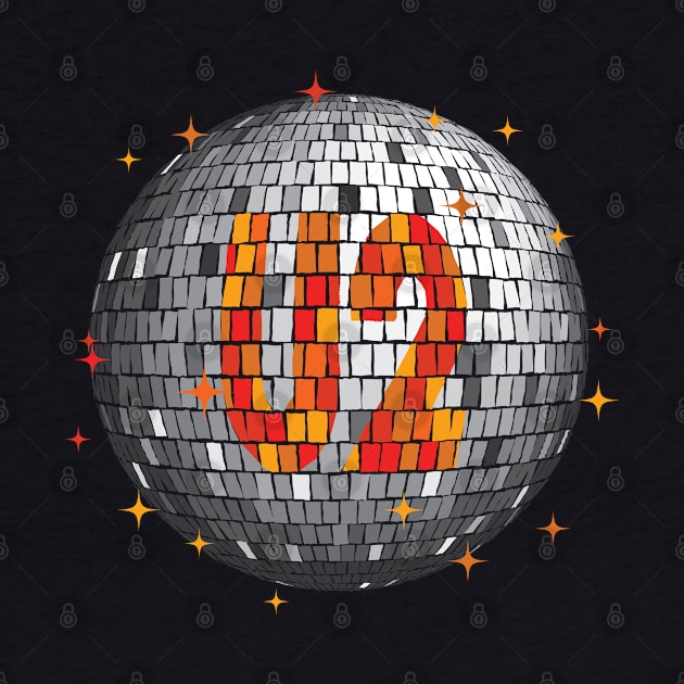 U2 Disco Ball | Orange by Rad Love